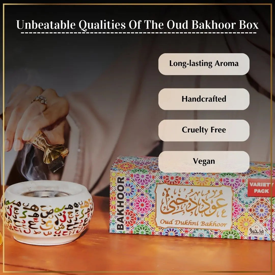 long lasting handcrafted bakhoor madre with premium ingredients from Arabia