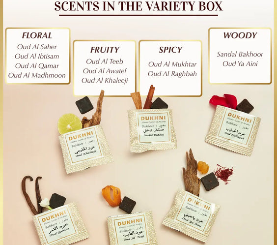 oud bakhoor scents in the box