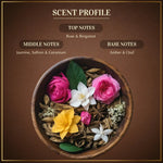 Oud Al Ibtisam Rose Bergamot Geranium Oud Bakhoor Incense Floral Air Freshener Natural Mist