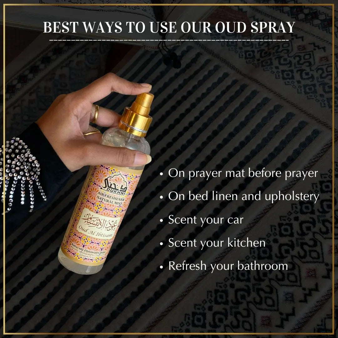 Natural Spray for Prayer Mat Living Room Bathroom Study Room Kitchen Car Upholstery