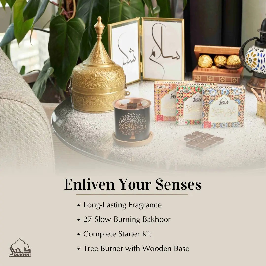 Oud Ya Aini Al Ibtisam Al Khaleeji Bakhoor Long Lasting Fragrance Luxurious Bakhoor Starter Kit Smokeless Burning