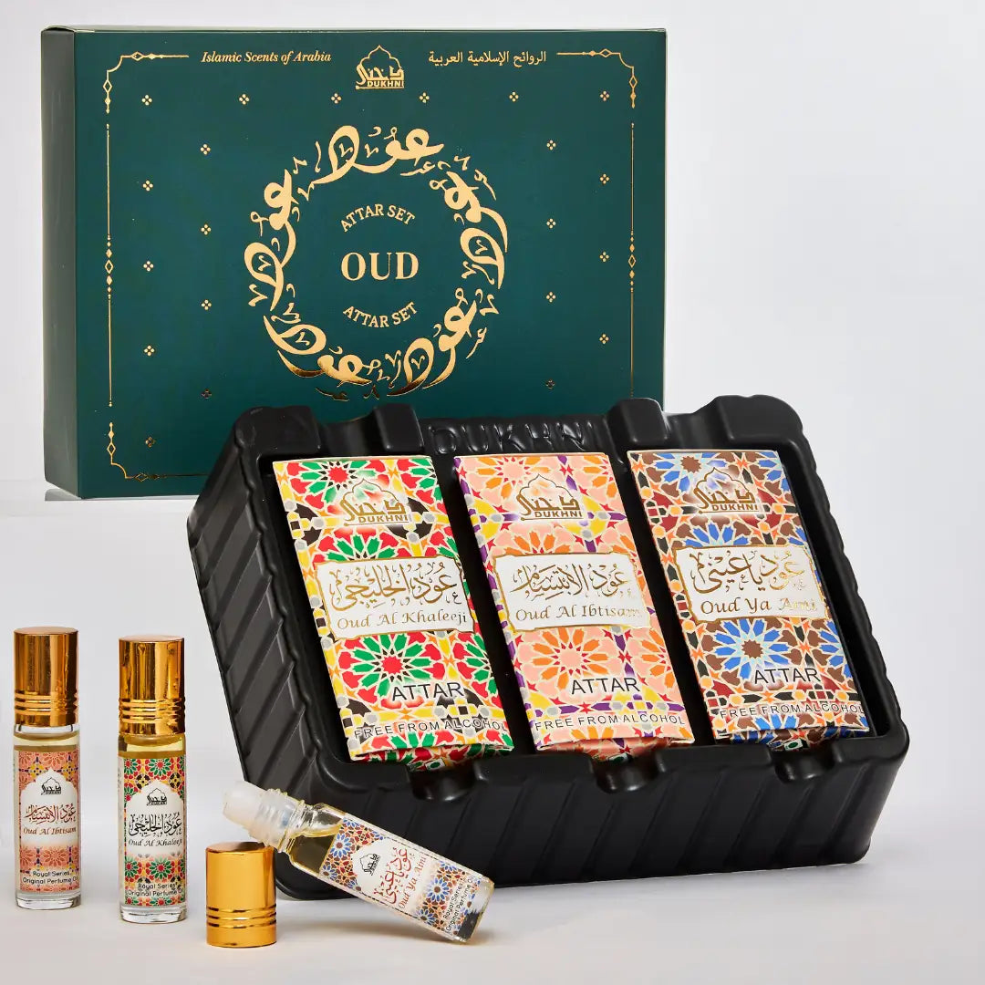 Oud Attar Oil Set | Gift set with Arabic roll-on perfumes