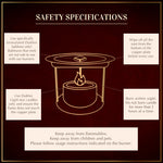 Safety Specifications While Using D hni Rainbow Smokeless Burner Safe For Pets Kids  