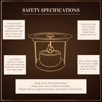 Safety Specifications While Using Dukhni Smokeless Incense Burner Safe For Pets Kids