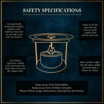 Safety Specifications While Using Dukhni Smokeless Incense Burner Safe For Pets Kids