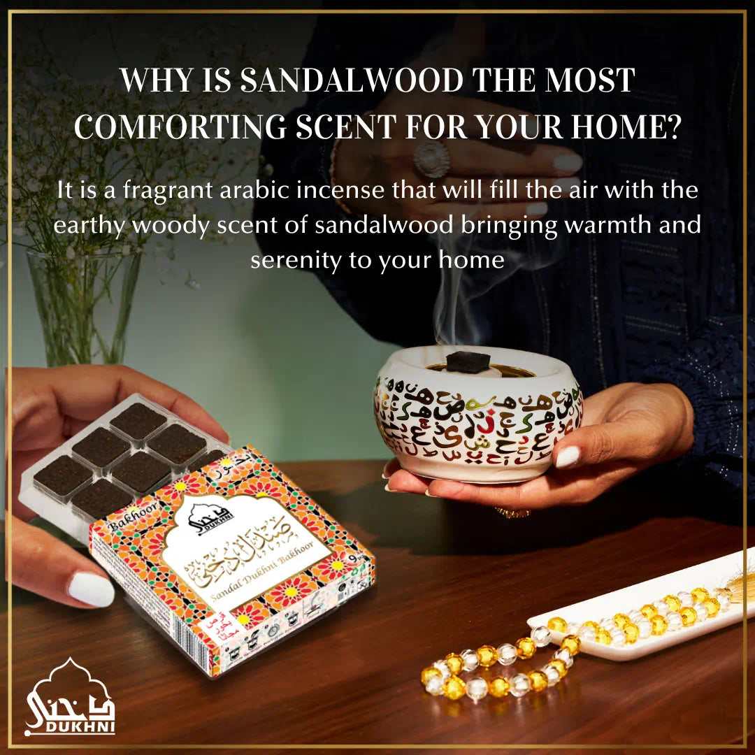 Dukhni Sandal Bakhoor (9 pieces) | Arabic Incense for Home