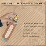 Sandalwood Natural Spray Perfect For Use On Prayer Mat Living Room Bathroom Car Study Room Kitchen Upholstery IN