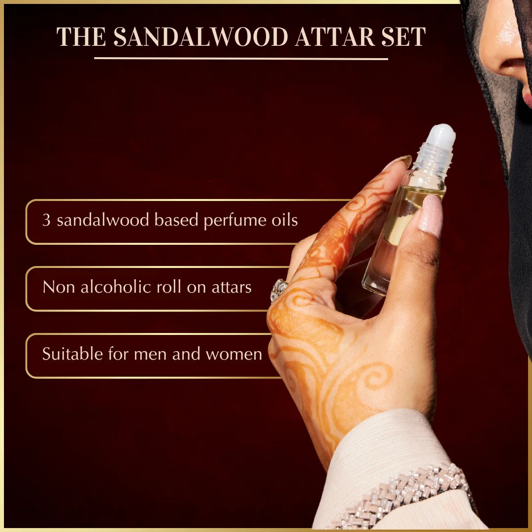 Sandalwood Attar Oil Set