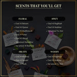 Scent Description Floral Spicy Fruity Woody Warm Earthy Scents In This Combo Assorted Fragrances Incense Burner