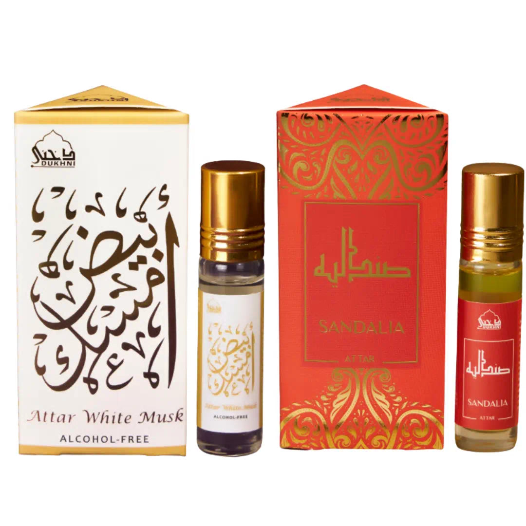 White Musk and Sandalia Attar Oil Set of 2