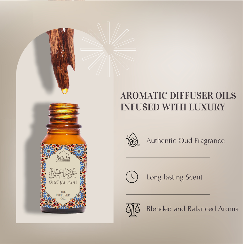 Oud Ya Aini Diffuser Oil Blend | 10ml Arabic Oil for Diffuser & Humidifier