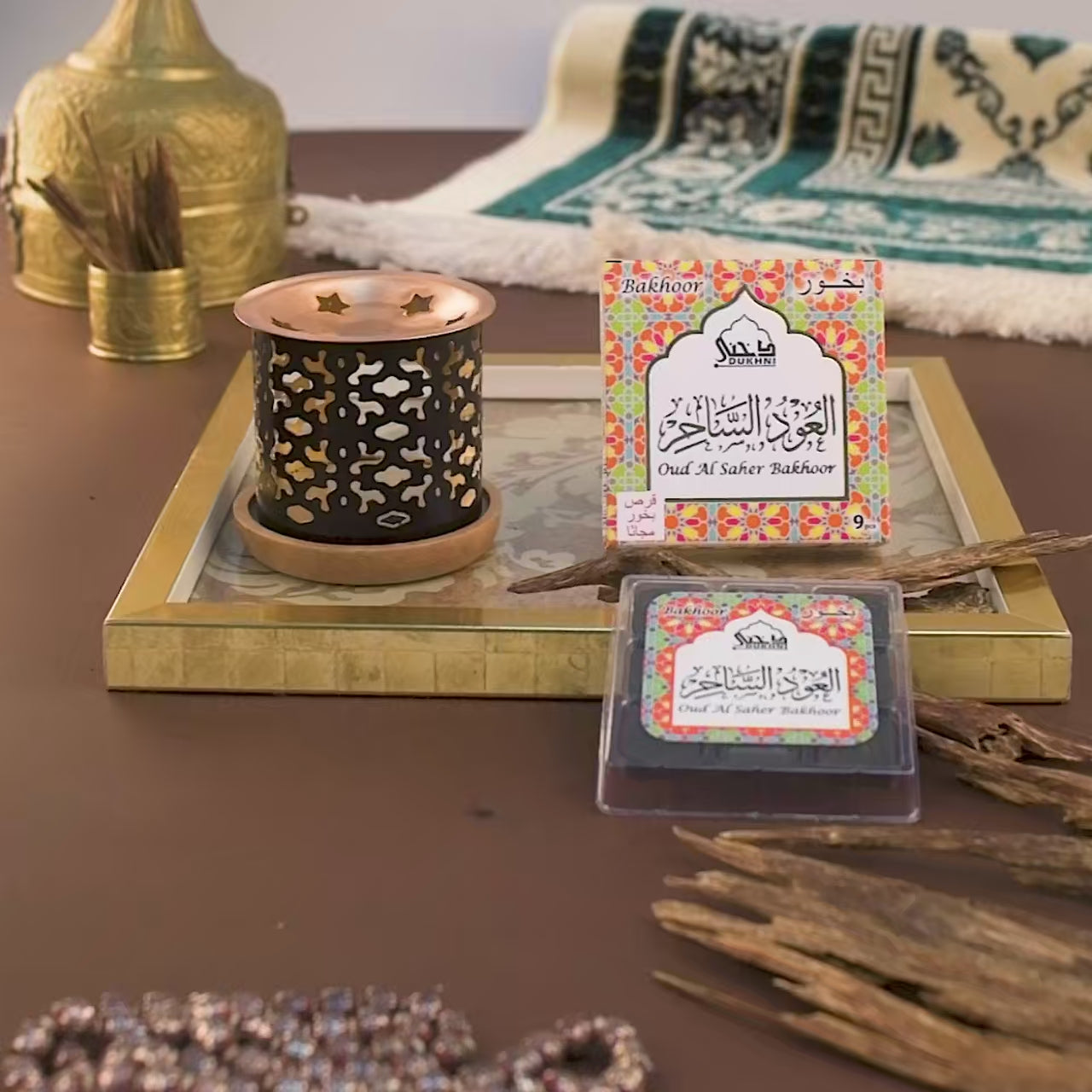Dukhni Oud Al Saher Bakhoor Snowflake Smokeless Burner How To Burn IN