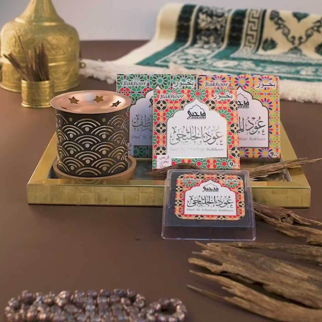 Dukhni Oud Al Khaleeji Awatef Mukhtar Bakhoor Arabic Incense IN