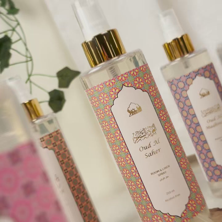 Oud based mist sprays for room and linen