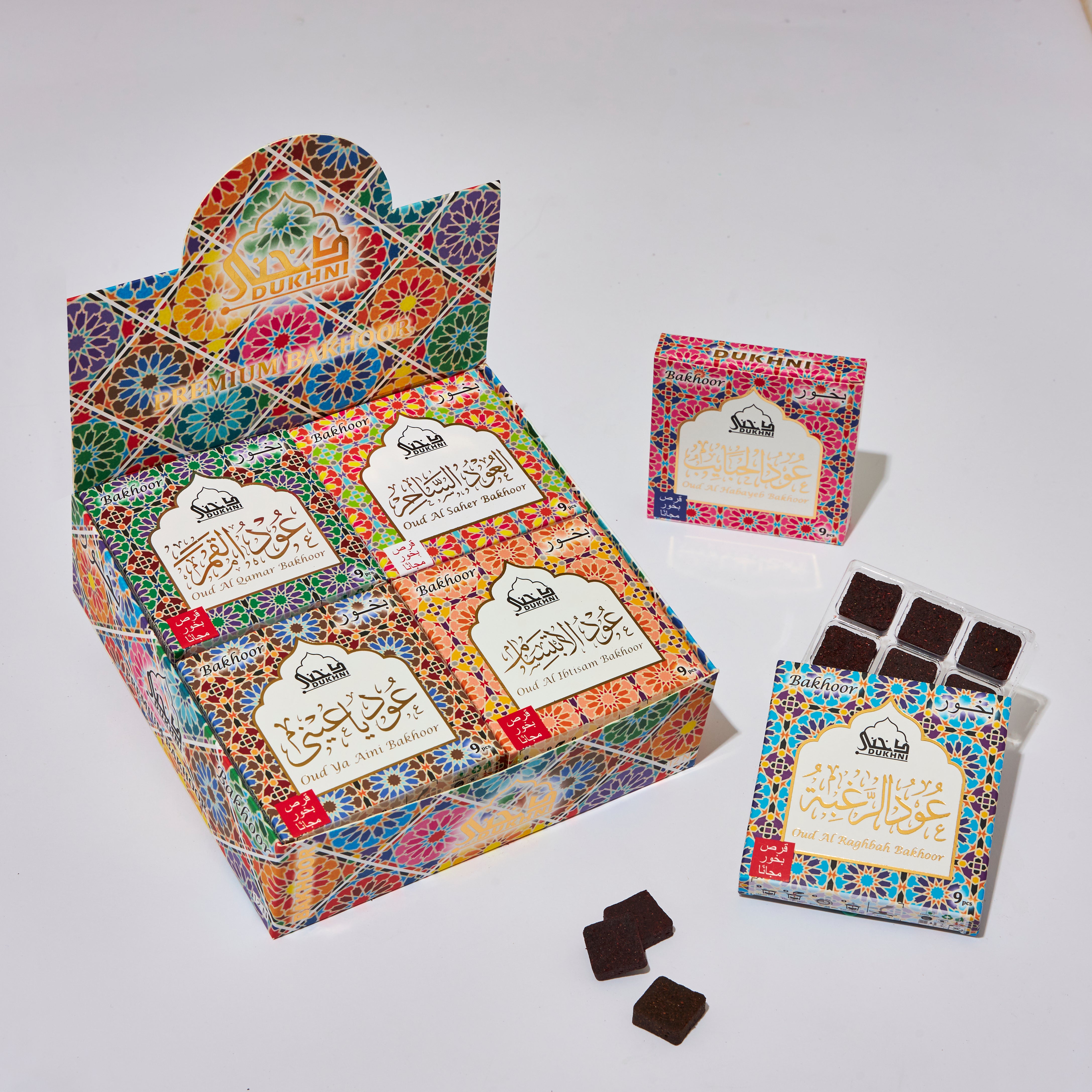 Dukhni Oud Bakhoor Collection Set Assorted Scents IN